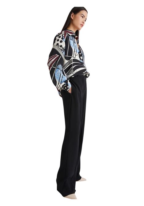 Pantalone in envers satin - NERO Marella articolo 365 | PASCIA002